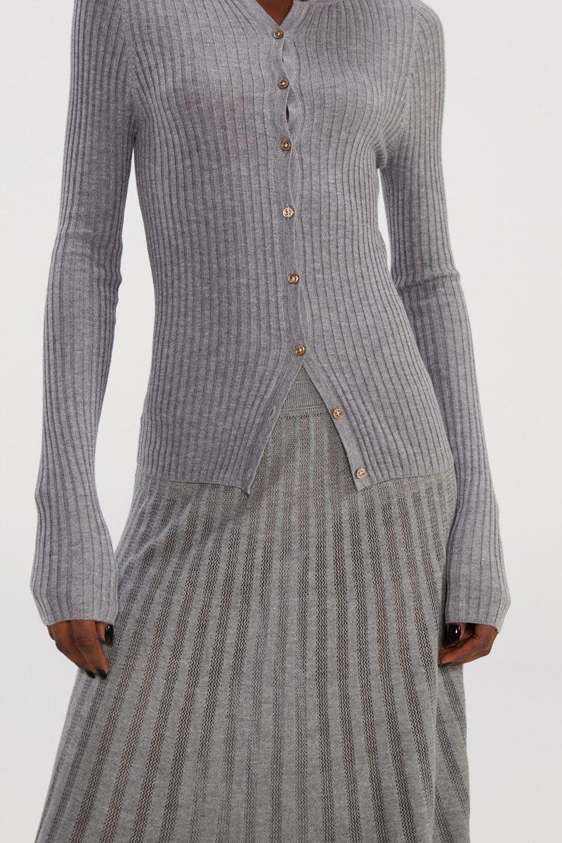 Luxe Crus sericum Mixtum Knit Cardigan | Premium PERFUSORIUS Altera Manufacturer