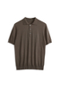 Premium Men's 16GG Silk-Cotton Blend Knit Polo