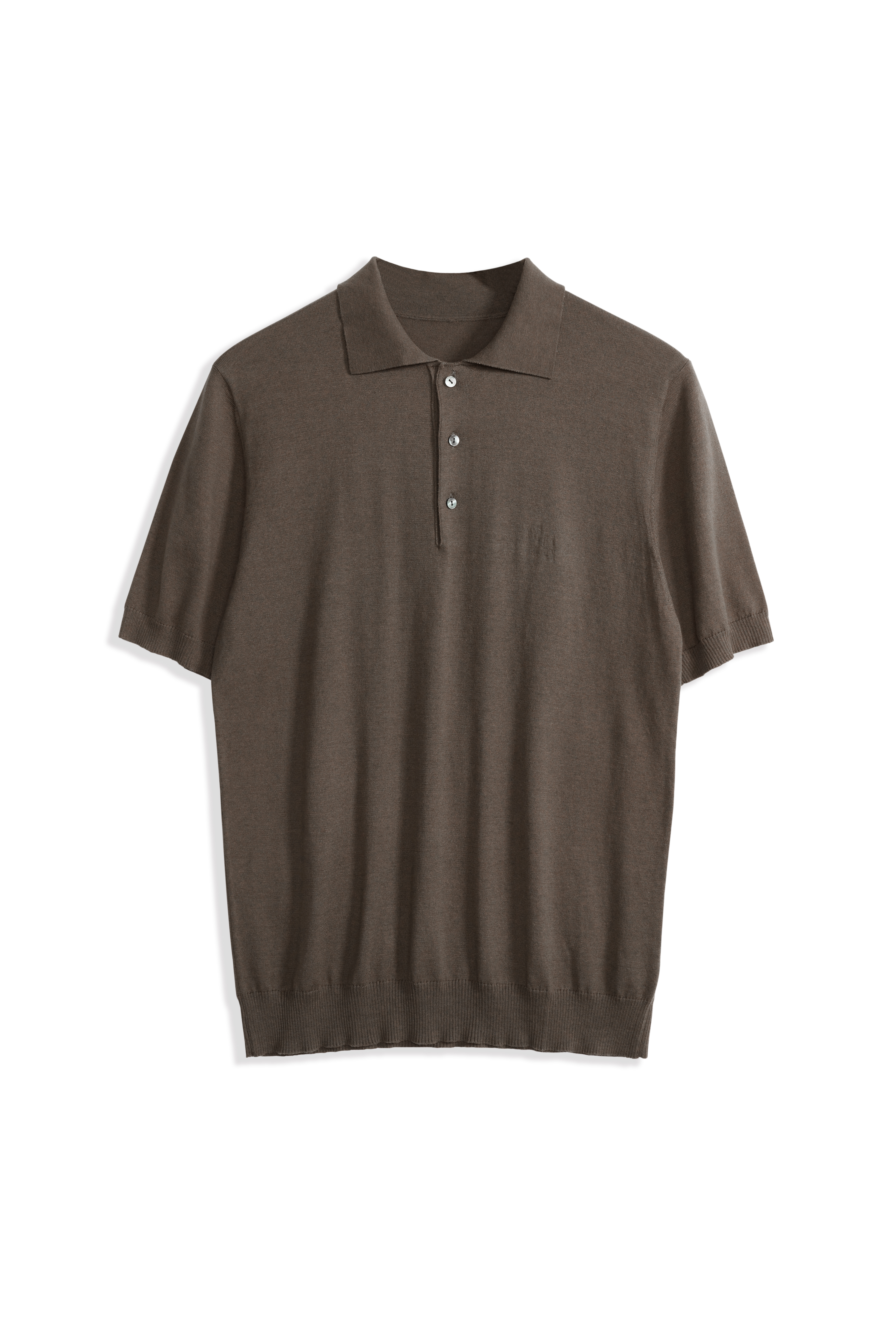 Premium Men's 16GG Silk-Cotton Blend Knit Polo
