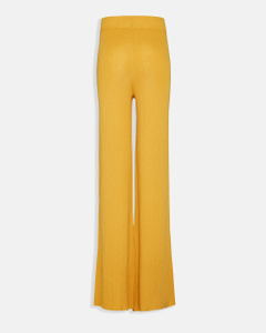 Kvinnors stickade byxor i ren kashmir | Lyxiga wide-leg byxor OEM tillverkare