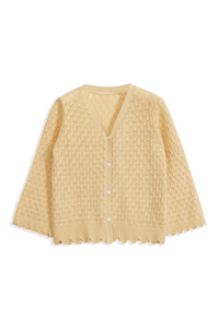 KIDS COTTON NYLON SILK CARDIGAN