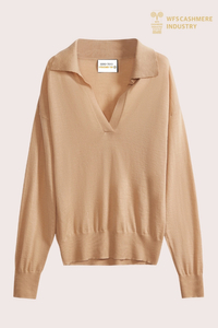 ፕሪሚየም ክፈት-አንገት የከፋ ሹራብ Pullover | 16-መለኪያ OEM