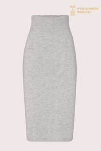 Elegant stickad kjol i ren kashmir | Premium damunderdelar OEM-tillverkare