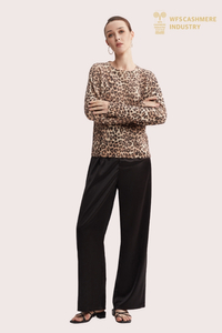 Custom Tie-Dye Leopard Print Jumper | Avanceret farvning OEM
