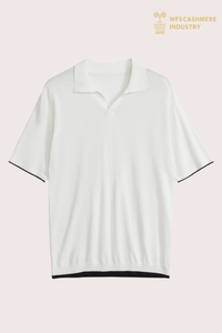 Polo 16GG Kapas Tulen V-Neck Lelaki Premium