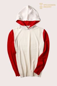 Hoodie Kasmir Warna Kontras Premium | OEM Pakaian Tidur Mewah