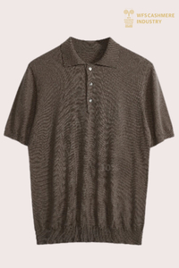 Premium Men's Silk-Cotton Knit Polo | ဇိမ်ခံနွေရာသီ OEM