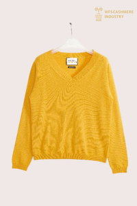 ፕሪሚየም ክላሲክ V-አንገት Cashmere Pullover | Core Knitwear OEM
