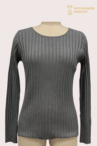 16GG Sy-Kasjmier Ribbed Crewneck | Ultra-fyn basislaag OEM